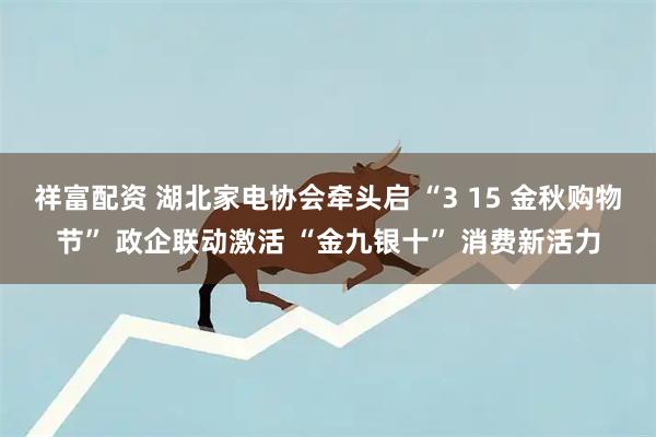 祥富配资 湖北家电协会牵头启 “3 15 金秋购物节” 政企联动激活 “金九银十” 消费新活力