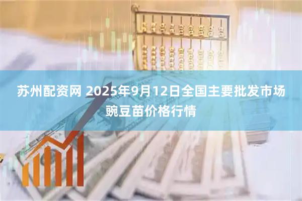 苏州配资网 2025年9月12日全国主要批发市场豌豆苗价格行情